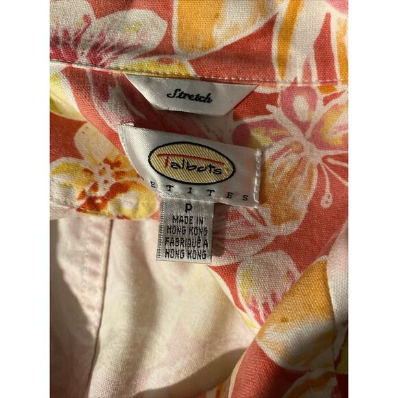 Talbots Petites Women's Jacket Floral Size 8p Stretch - Picture 4 of 5